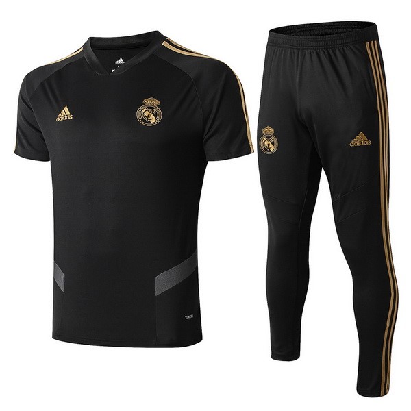 Entrenamiento Real Madrid Conjunto Completo 2019-20 Negro Amarillo